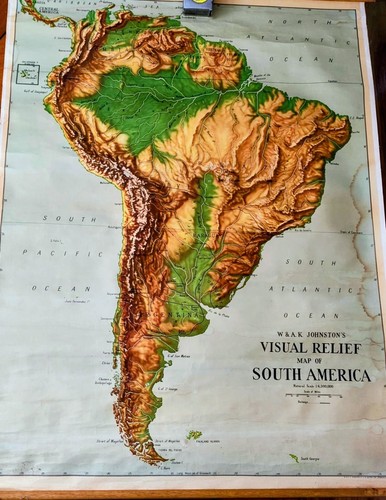 Original vintage school map - vintage,