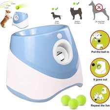 Automatic Ball Launcher Throwing Machine Dog Toys Interactive Tennis Pet Thrower
