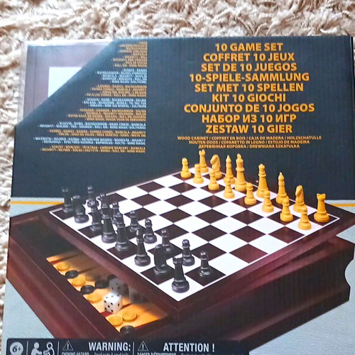 Game wooden chess set - wooden,