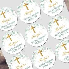 Personalised First Holy Communion Stickers, Party Bag Stickers, Sweet Cone Bags