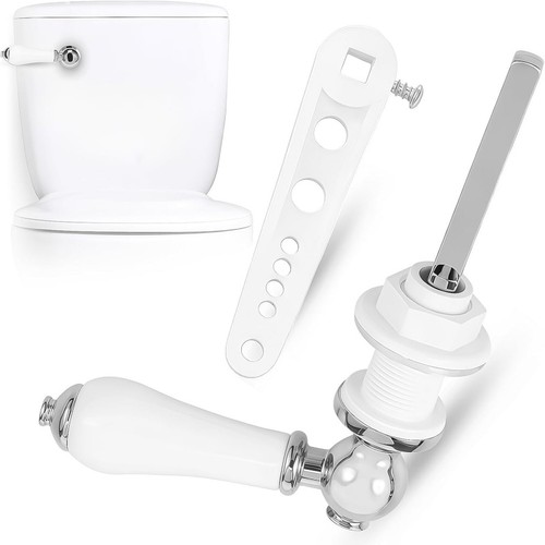 Ceramic toilet flush - toilet, handle