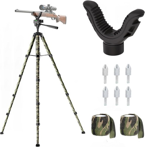 Adjustable rifle tripod - 74",