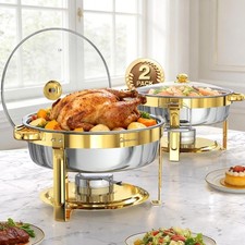 6L Gold Chafing Dish Buffet