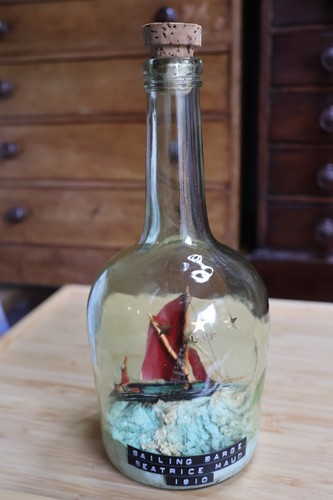 Vintage ship yacht bottle - vintage,