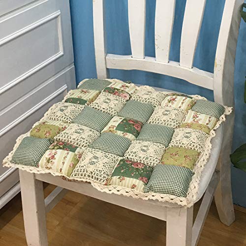 Patchwork chair pad with - chair,