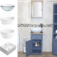 Grey Painted Bathroom Cabinet