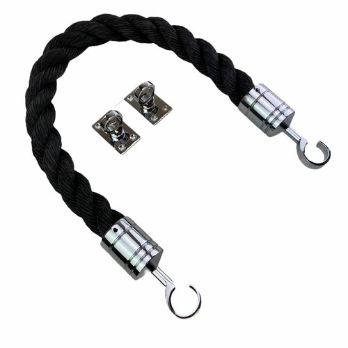 40mm black staplespun - black,