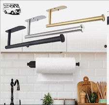Kitchen Roll Paper Towel Holder Dispencer Cabinet Adhesive Free and Wall Mounted