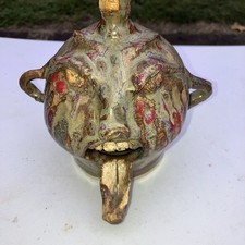 Mud Bug Seagrove Nc pottery face jug bird house  Allen Scarborough Asheboro NC