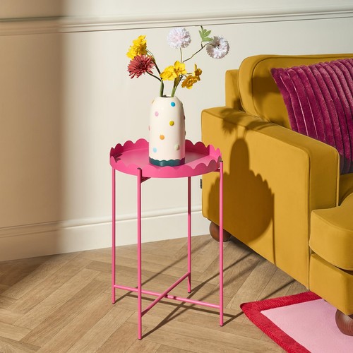 Ohs scallop edge side - side, table