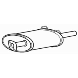 Quality rear exhaust silencer - quality,