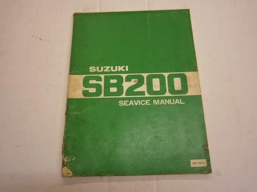 Suzuki sb200 workshop manual - ,