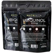 Ubiquinol 100mg Superior Absorption Softgels - Vegan - UK Made - Heart Health