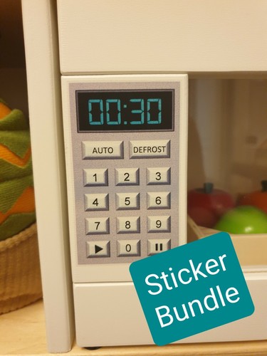 Toy kitchen stickers - kitchen, bundle