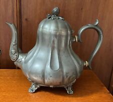 Victorian Pewter Alloy Richardson Sheffield Teapot
