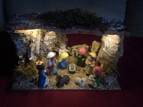 Christmas nativity light - christmas,