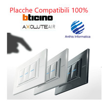 Placche compatibili Bticino AXOLUTE AIR  3 4 6 Posti - Vari colori