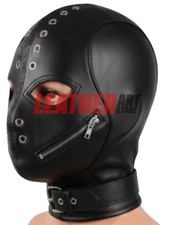 Unisex Black Genuine Leather