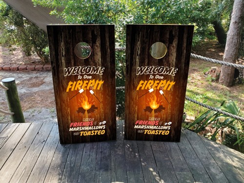 Fadeproof cornhole board wraps - fadeproof,