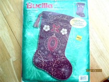 Bucilla Beaded Felt Holiday Elegance 18" stocking kit