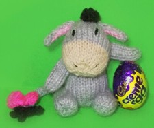 KNITTING PATTERN - Eeyore inspired Choc cover Winnie the Pooh Easter Creme Egg