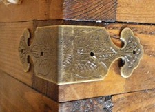 Set of 4 Vintage Antique Brass