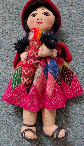 Doll peruvian folk costume - folk,