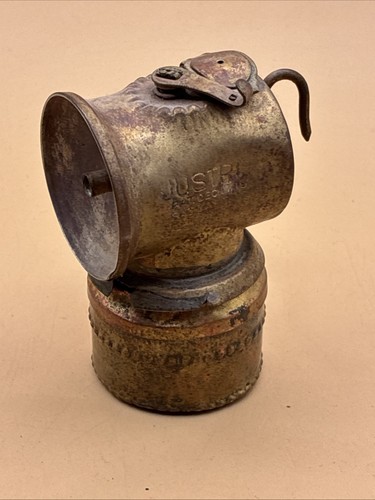 Vintage justrite brass carbide - justrite,