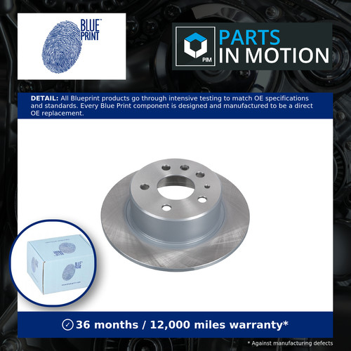 Brake discs pair solid rear - 2x,