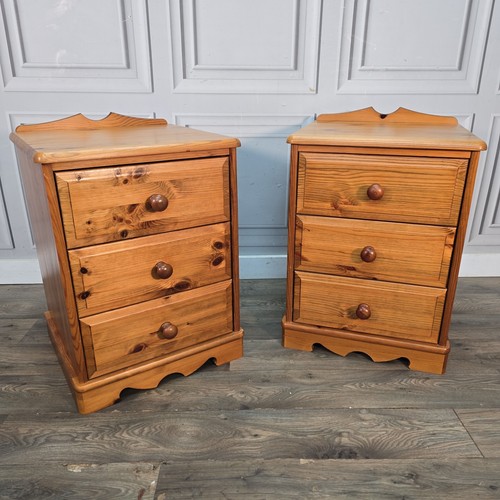 Vintage pine bedside cabinets - vintage,