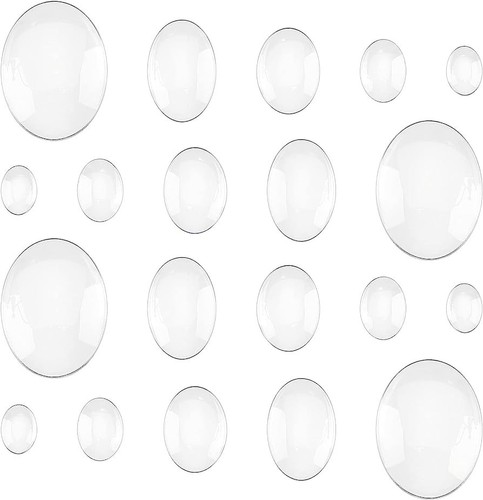 Oval clear glass - x,