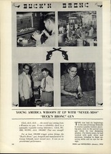 1954 PAPER Article Buck'n Bronc Cap Gun Western Cowboy 