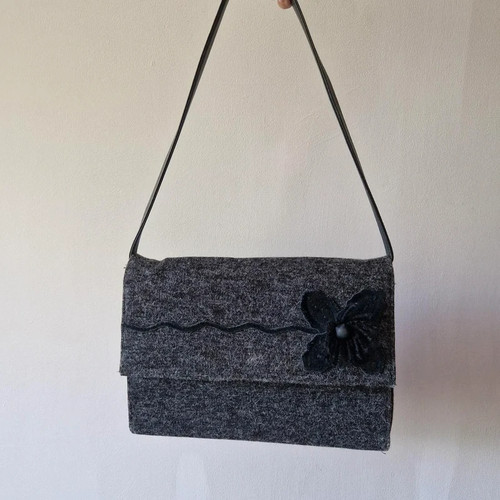 Billy bag grey - bag, floral