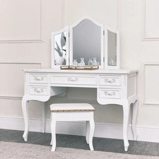 Antique white wooden dressing - antique,
