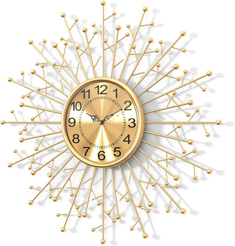 Large modern gold wall - modern, clock