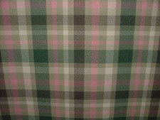 9.5 Metres Tobermory Jade Wool Effect Thick Tartan Upholstery Curtain Fabric