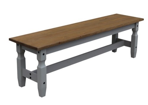 Corona bench grey wax - bench,