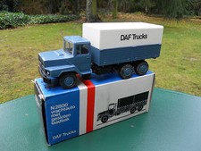 LION CAR TRUCK DAF N 2800 TRAY BLUE BACHE MINT BOX.