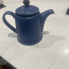 Denby Reflex Tea Pot Blue Stoneware Decorative Tableware 18cm