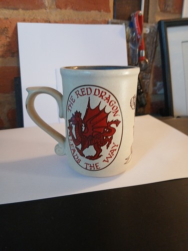 Laugharne pottery mug the red - pottery,