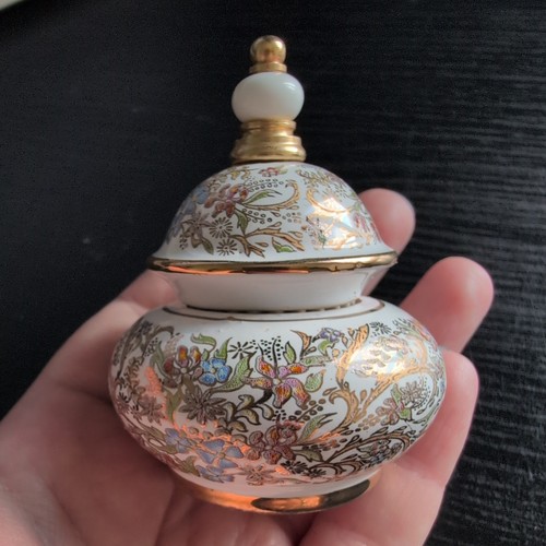 Vintage greek perfume lidded - perfume,