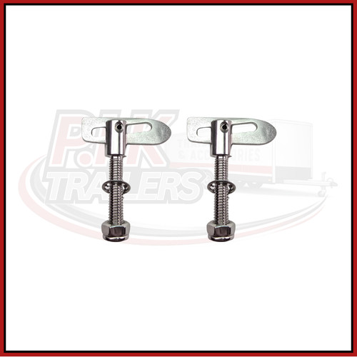 Stainless steel drop catch - steel,
