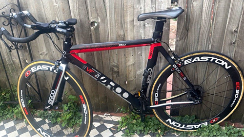 Black red road bike - black/red,
