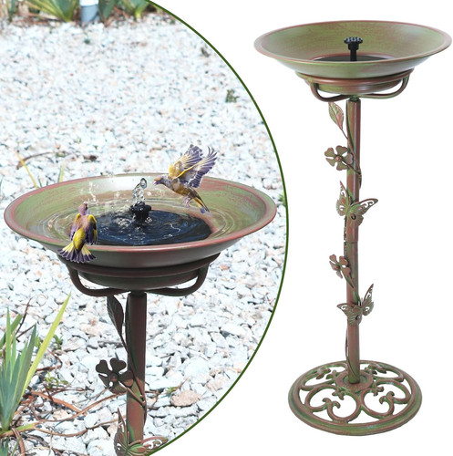 Solar bird bath fountain - 28.5",