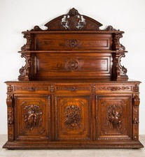 Antique French Oak Sideboard