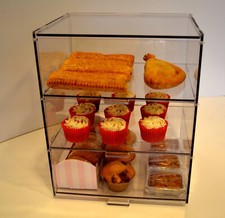 Food Safe Bakery Pastry Display Case Cabinet Cakes  Cupcakes - Three Tiers DD836