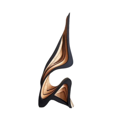 Curved art statue abstract - art, statue,