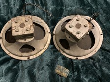 Plessey Alnico pair moving coil speakers , 8” 