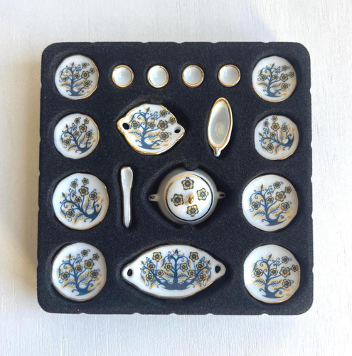 Miniature porcelain tea set - miniature,