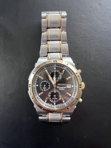 Seiko 7t92 chronograph men - seiko, men’s